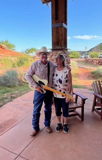 Wesley with his wife Michelle